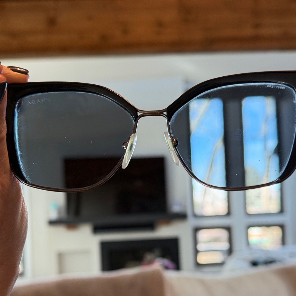 Prada Elegant Black Cat-Eye Women’s Sunglasses - Picture 7 of 7